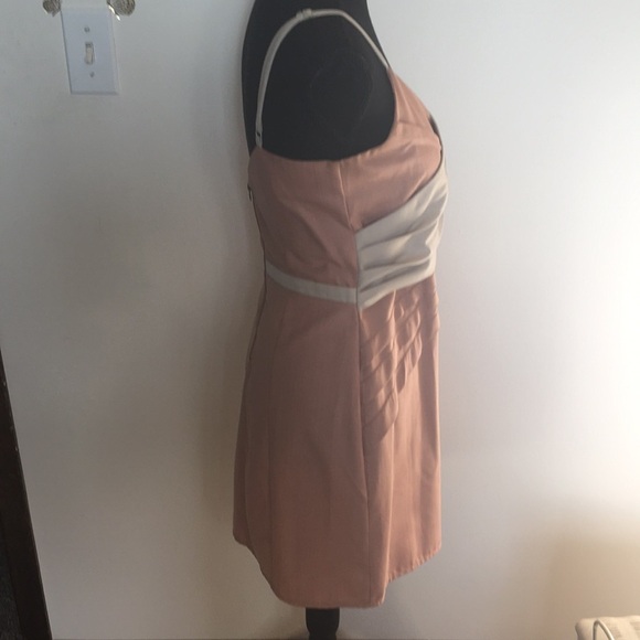 Lucca Couture peach pink layered front spaghetti strap mini dress size medium​ - Picture 3 of 8